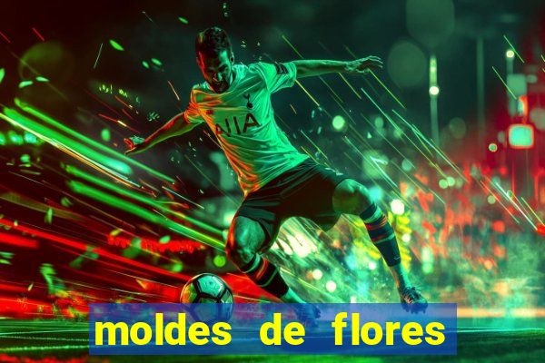 moldes de flores gigantes para imprimir